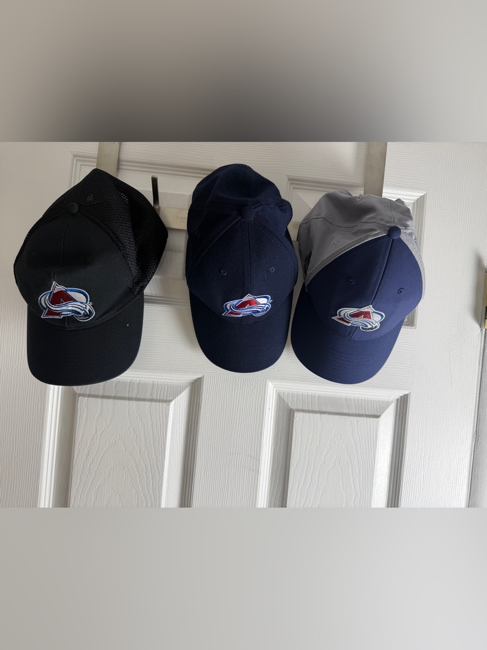 Colorado Avalanche Bundle of Hats Navy/ Black Official logo 3 HATS!